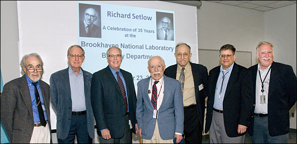 Richard Setlow Honored