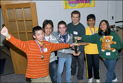Photo of Middle School Math Tournament winners