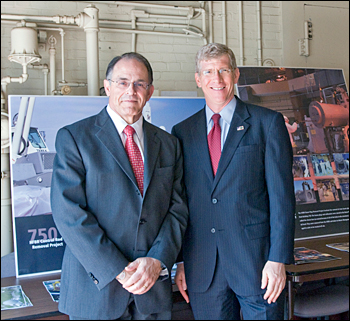 Deputy Energy Secretary Daniel Poneman and Lab Director Sam Aronson