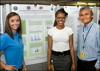 Interns Danielle Nichols and Justina Bradley