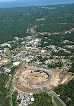 Aerial photo of Brookhaven National Laboratory