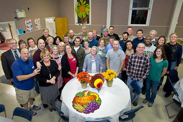 Hurricane Sandy Crews Enjoy Thanksgiving Meal at BNL