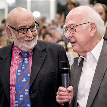 Photo of Englert and Higgs