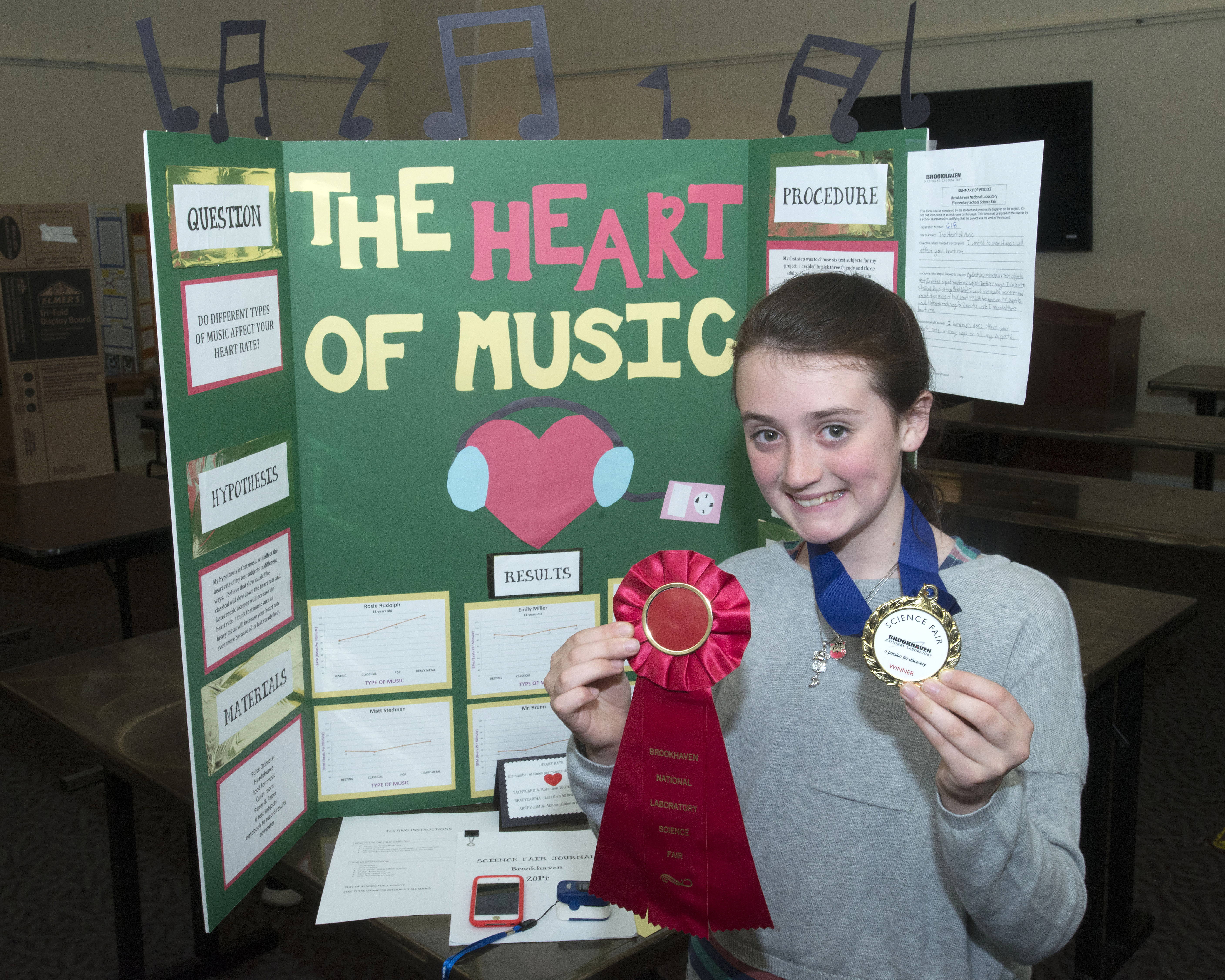 Projects winning science fair Top 100