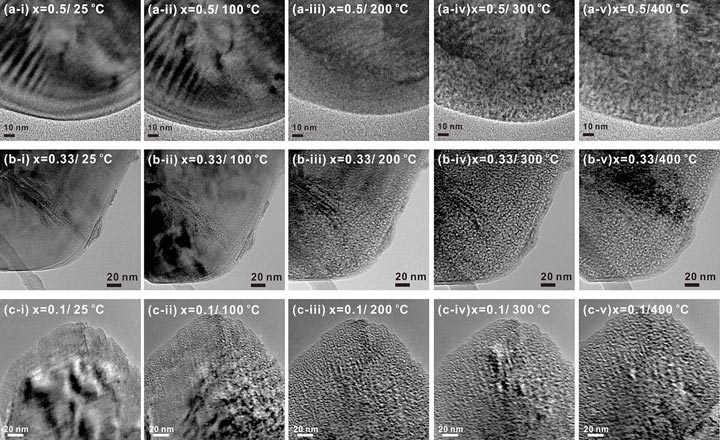 surface of differently charged NCA nanoparticles