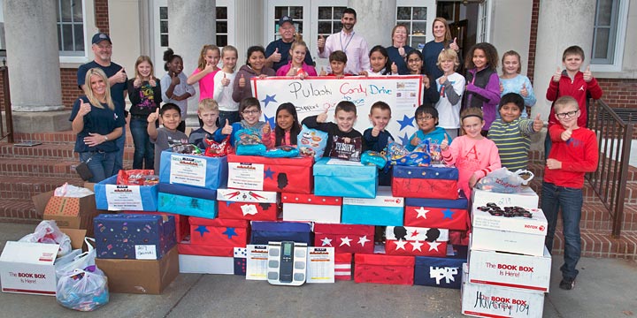 Fifth grade students from Riverhead's Pulaski Street Elementary School