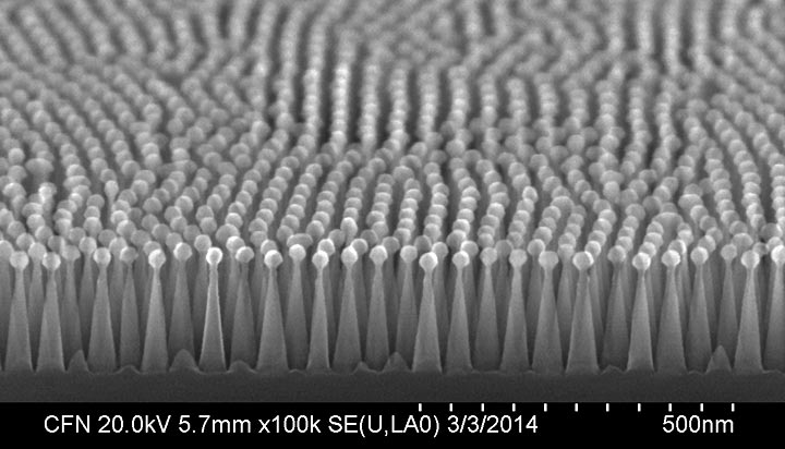 nanotextured antireflective surface