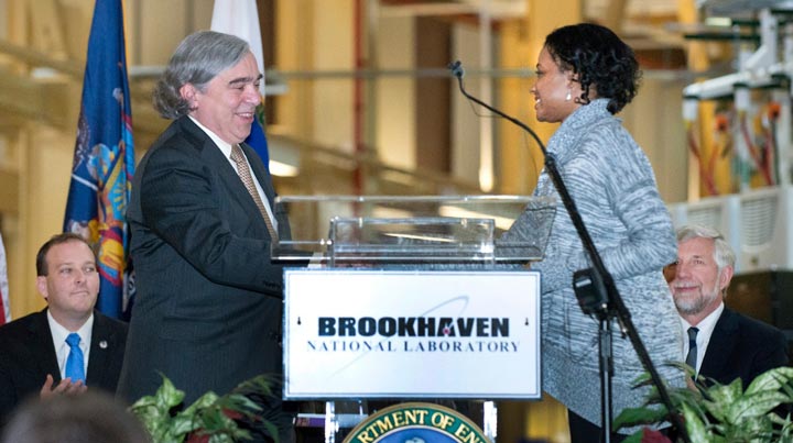 Ernest Moniz and Melissa Sims