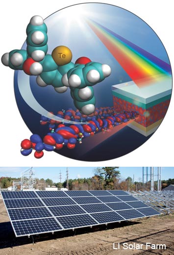 tellurium-containing polymer-based solar cells