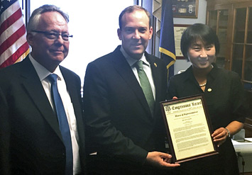 Doon Gibbs, Lee Zeldin, Mei Bai