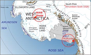Map site of the WAIS