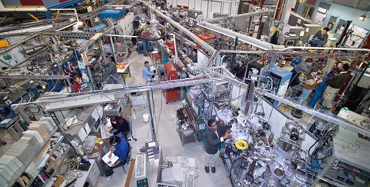 experimental floor at the National Synchrotron Light Source