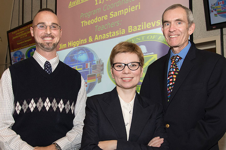 Theodore Sampieri, Anastasia Bazilevskaya and Jim Higgins