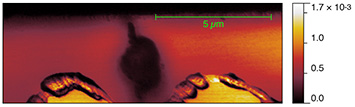 damage dealt by the helium ion beam