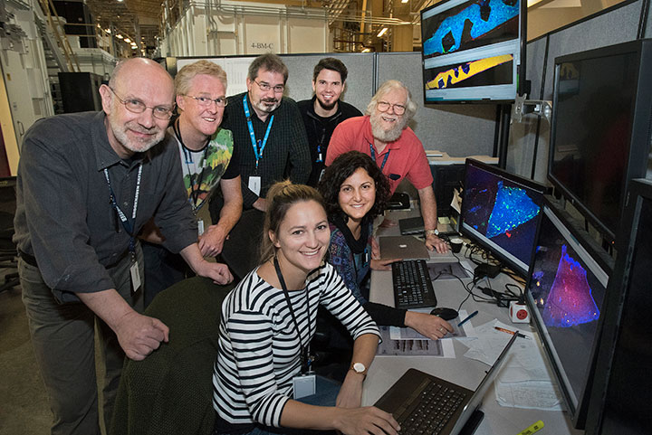 Participants at the SRX beamline at NSLS-II