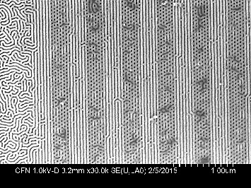 electron-beam lithography generated patterned templates