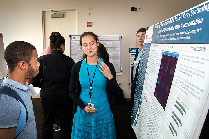 Students performing summer research