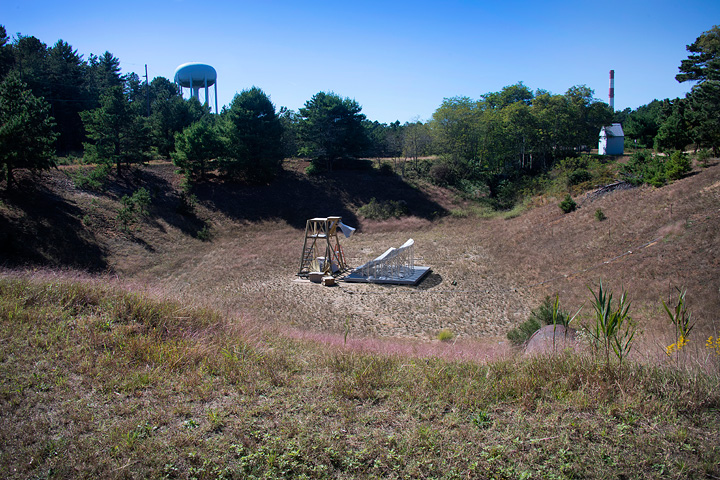 prototype radio telescope overflow basin