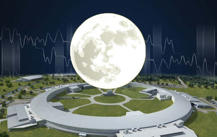 moon over NSLS-II