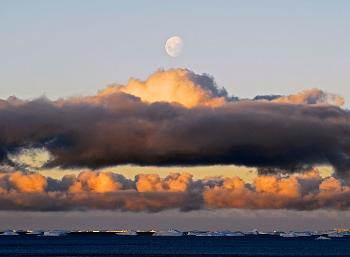 beautiful cloud and iceberg shot sent by Hanna