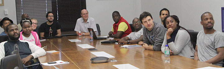 A group of students from Wits University in South Africa