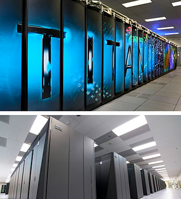 Titan and Vulcan supercomputers