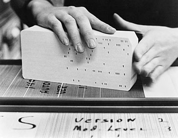 Nuclear data was entered onto punch cards