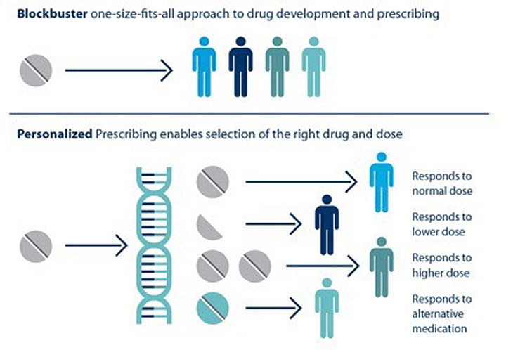 Personalized medicine graphic