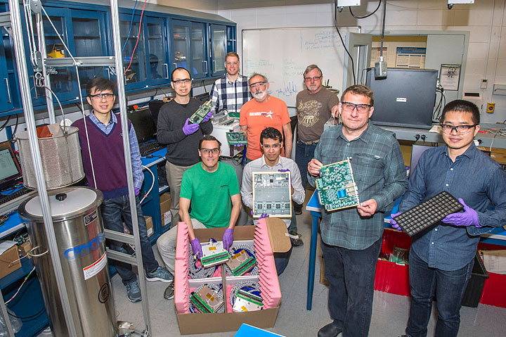 Scientists and students in Brookhaven Lab's physics department and instrumentation division