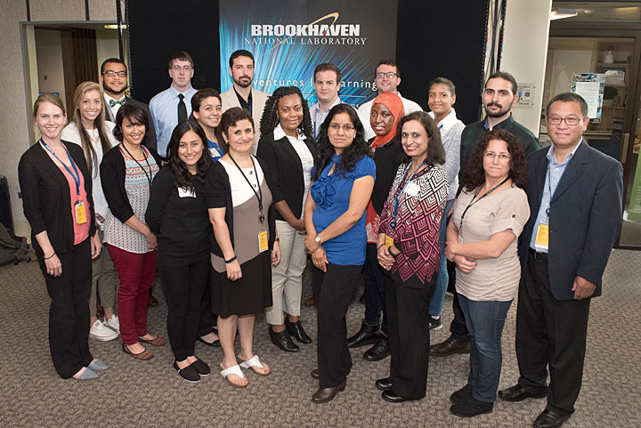 Noel Blackburn with participants in the DOE Office of Science's Visiting Faculty Program