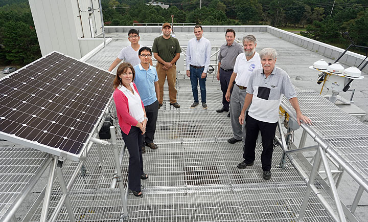 Part of the team that contributed to the development of Brookhaven Lab's solar base station