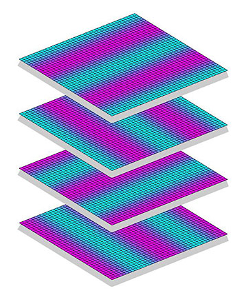 Image of copper-oxide layers of LBCO