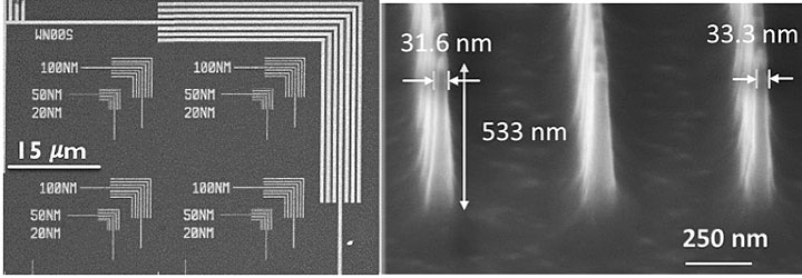 A scanning electron microscope images