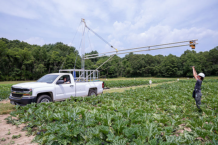 truck in field