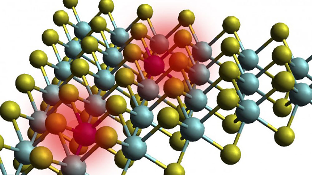 A two-atom-thick ferromagnetic semiconductor