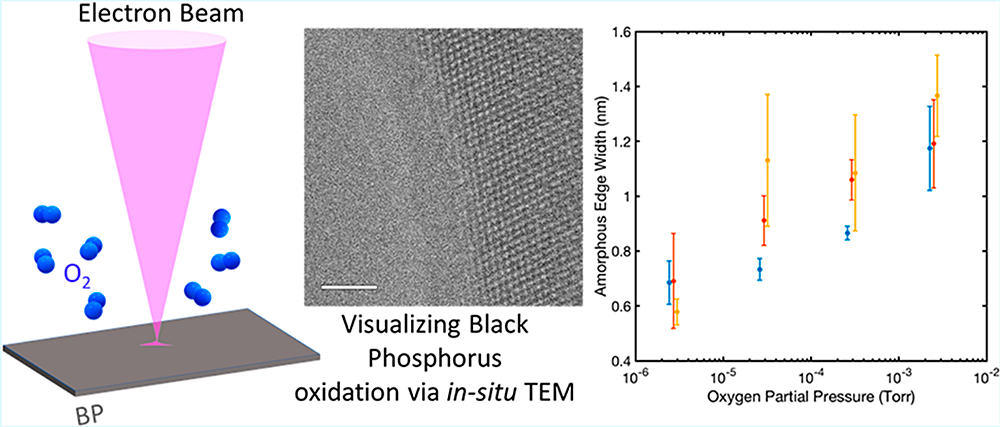 schematic of experimental set up, TEM image, and graph of data