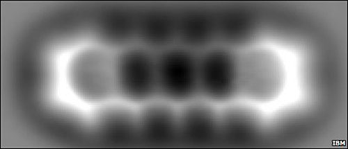 he first-ever direct image of a chemical structure—specifically of pentacene