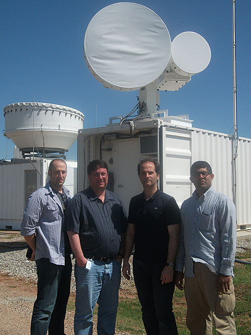from left, Scott Giangrande, Jensen, Pavlos Kollias, and Nitin Bharadwaj