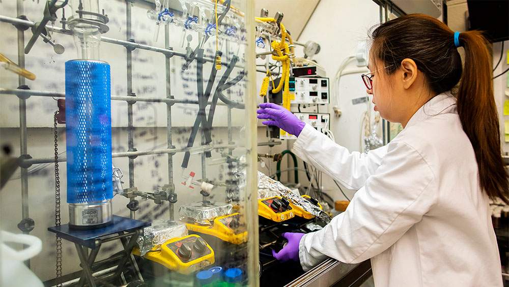 Researcher in a lab