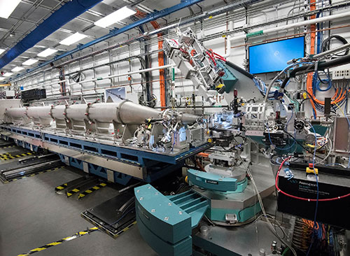 Photo of Coherent Hard X-ray Scattering (CHX) beamline
