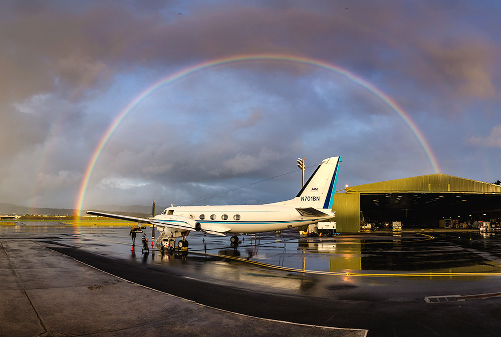 Photo of research aircraft