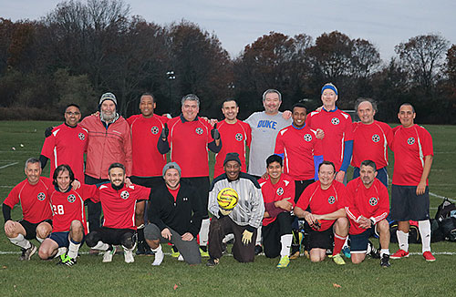 Photo of Boscoboinik with the BNL soccer team