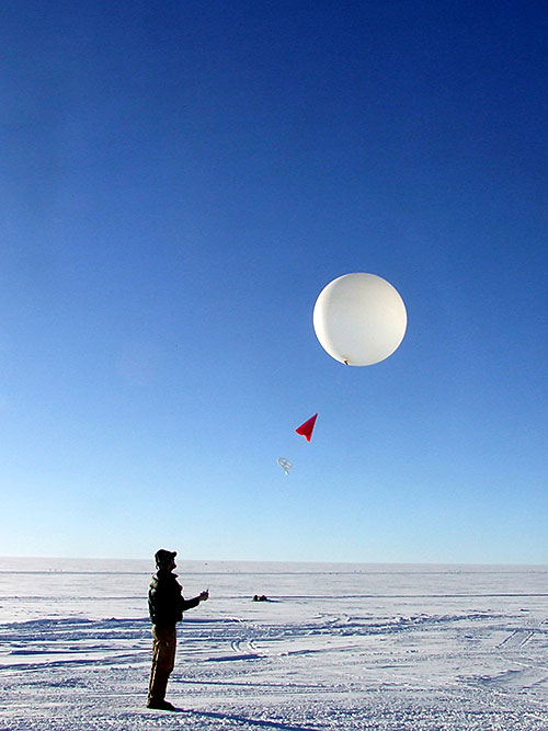 Photo of weather balloon