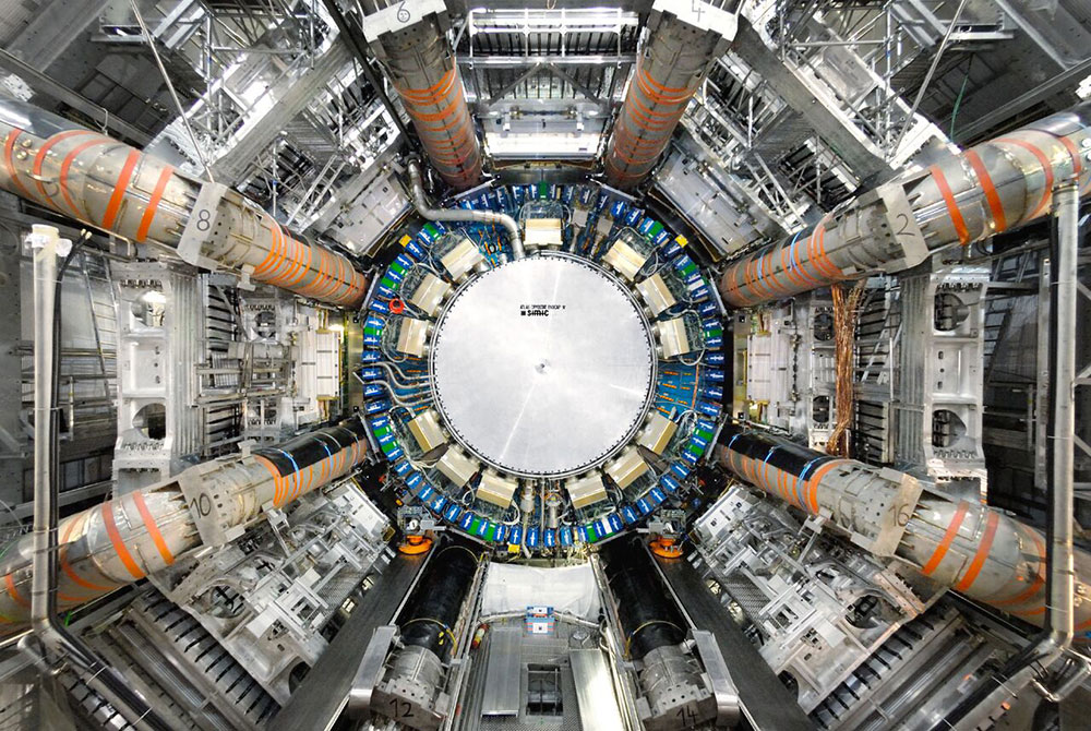 Photo of ATLAS detector at the Large Hadron Collider