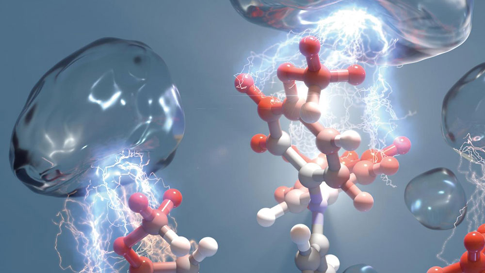 Illustration of perovskite solar cells with carbon dioxide