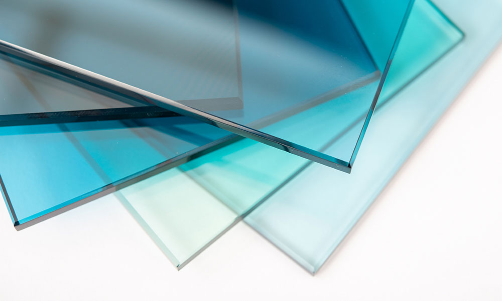 Photo of sheets of glass in different shades of blur