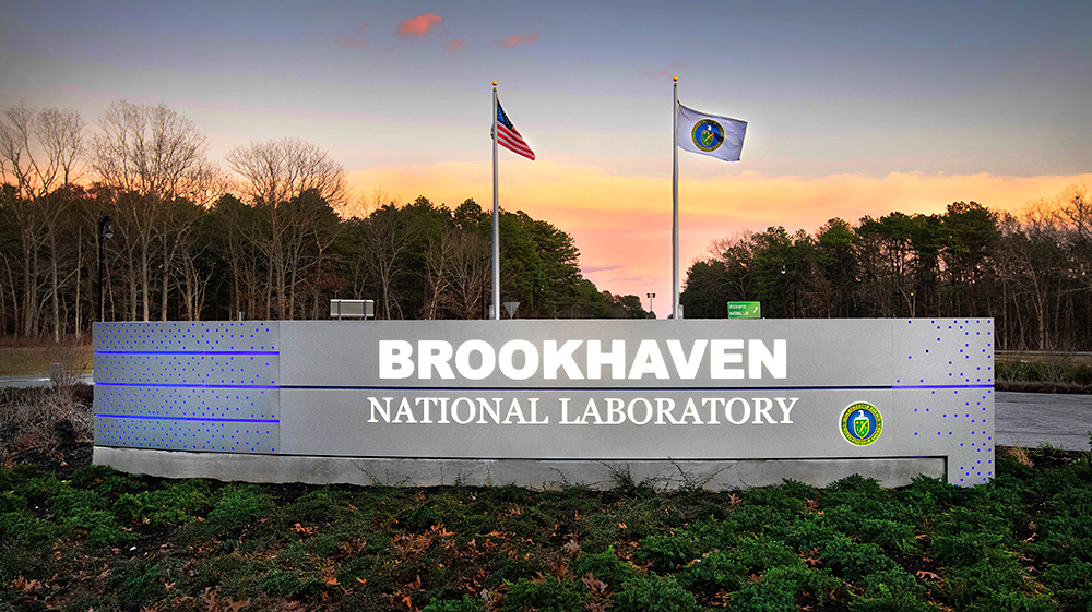 Brookhaven National Laboratory main gate sign
