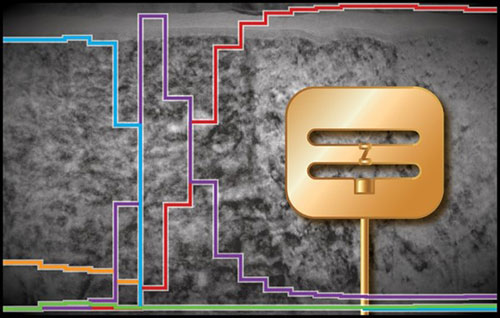 Schematic illustration of a superconducting qubit