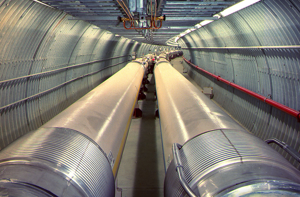 Photo of Relativistic Heavy Ion Collider tunnel