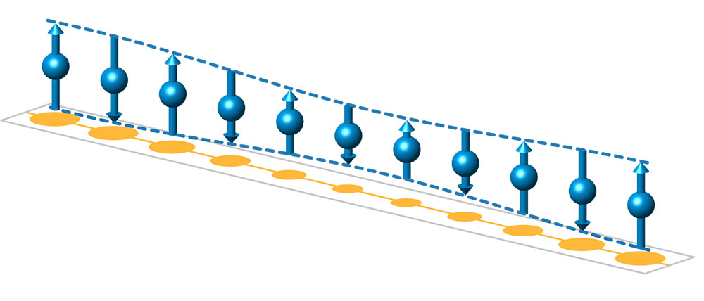 An artist's impression of how the team identified this historic phase of matter